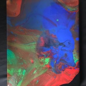 8x10 Acrylic pour art